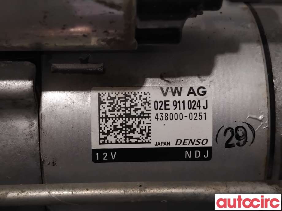 Starter diesel til VW Tiguan 2016-2020 (Type II, Fase 1) (VOLKSWAGEN|02E911024JX|438000-0251|02E911022CX)