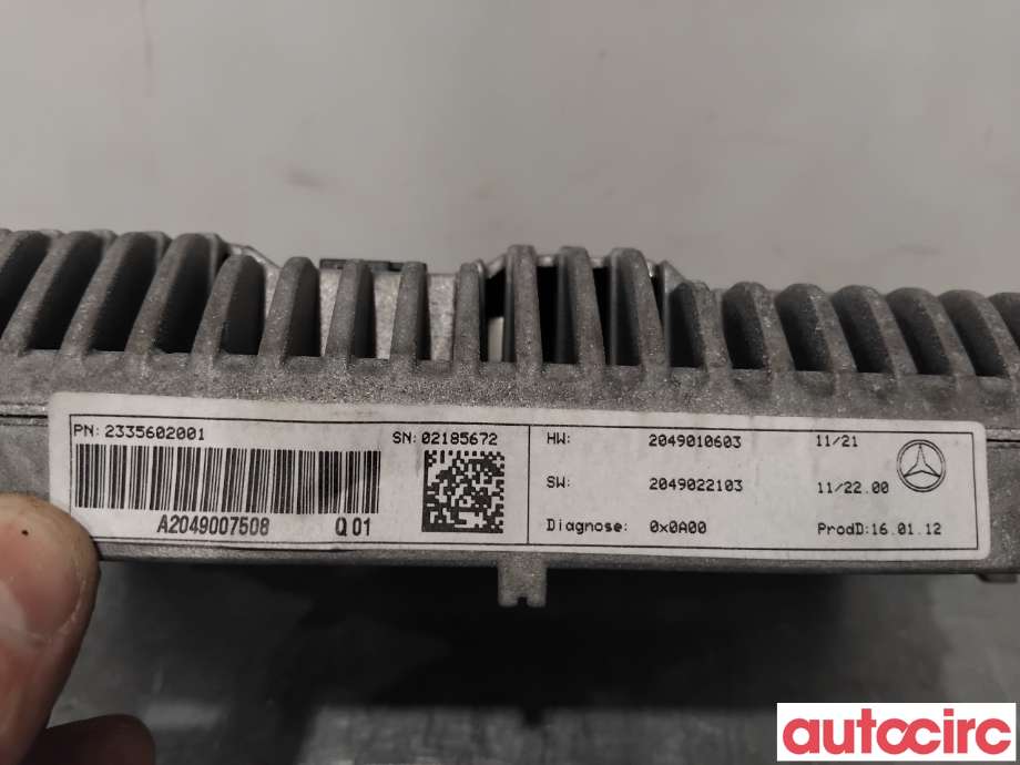 Multimedia display (MCU - Media Controller Unit) til Mercedes C-Klasse 2011-2014 (Fase 2) (W204) (W204) (MERCEDES|A1729004004|2335602001|A2049007508)