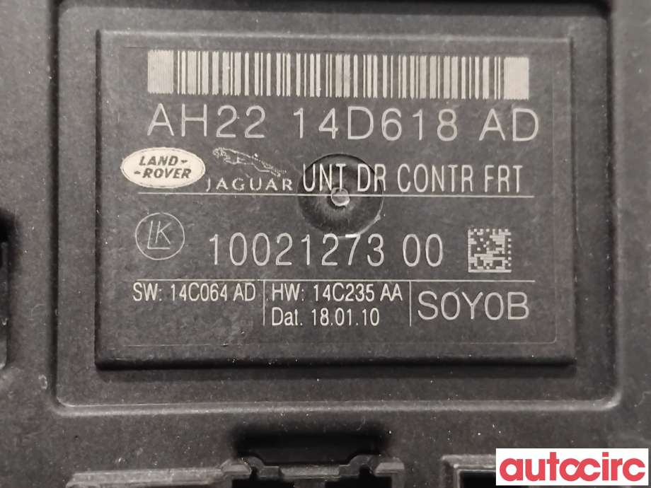 Styreenhet dør venstre foran til Land Rover Discovery 2009-2017 (Type IV) (LAND-ROVER|LR020131|AH2214D618AD|LR023341)