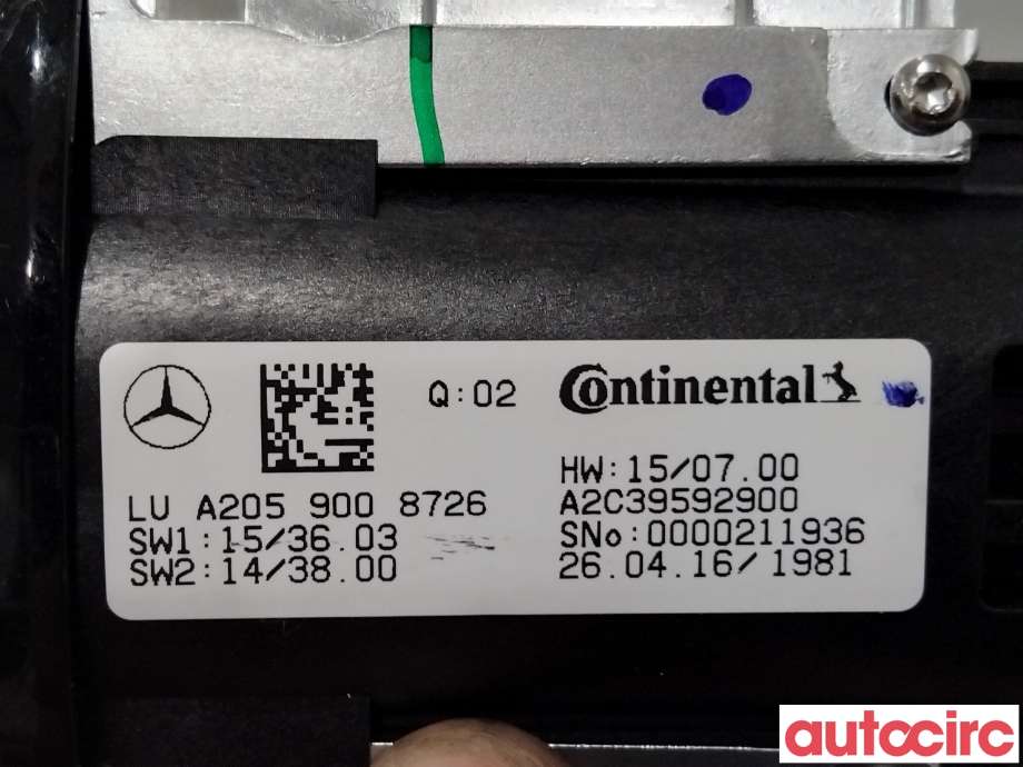 Bryter diverse til Mercedes GLC 2015-2022 (X253) (X253) (MERCEDES|A2059008726|A2C39592900|A1669008422)
