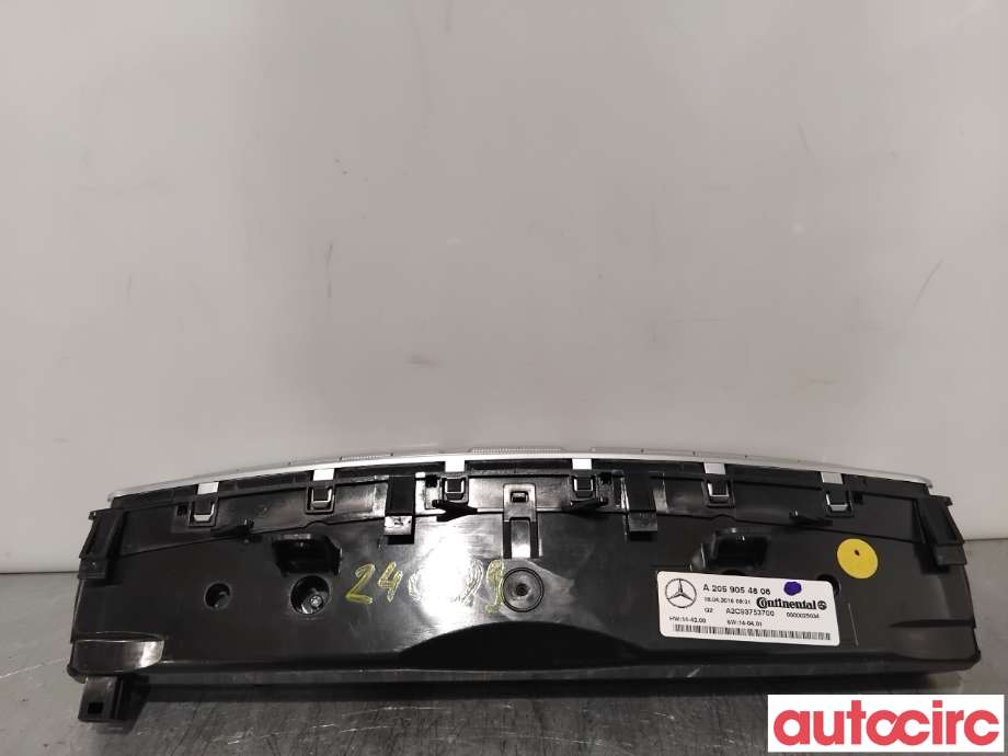 Varmeapparat betjening til Mercedes GLC 2015-2022 (X253) (X253) (MERCEDES|A2059058913|A2C93753700|A2059054315)