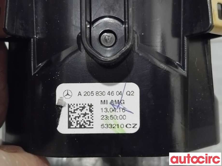 Dashbord friskluftdyse til Mercedes GLC 2015-2022 (X253) (X253) (MERCEDES|A2058304604|)