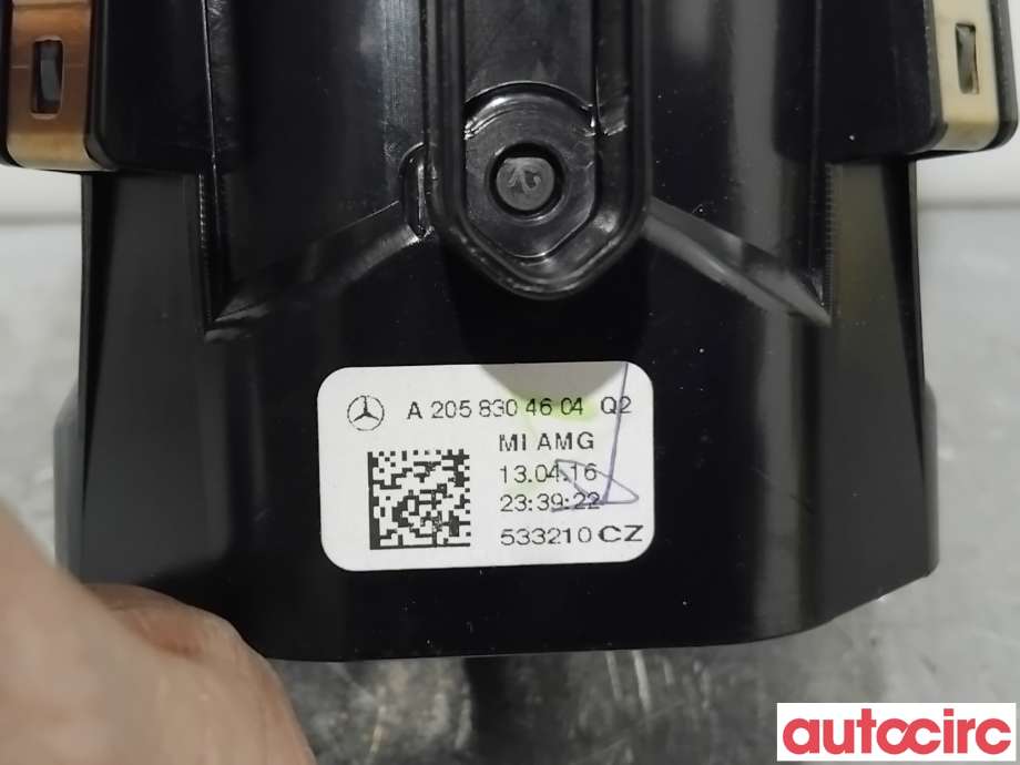 Dashbord friskluftdyse til Mercedes GLC 2015-2022 (X253) (X253) (MERCEDES|A2058304604|)