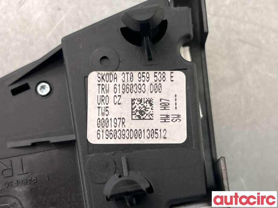 Bryter diverse til Škoda Superb 2008-2015 (Type II)  (SKODA|3T0959538E|61960393)
