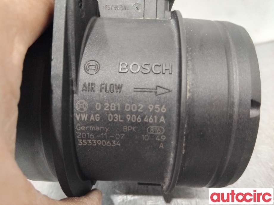 Luftmengde/luftmassemåler til VW Transporter / Caravelle 2015-2019 (T6) (T6) (VOLKSWAGEN|03L906461A|0281002956)