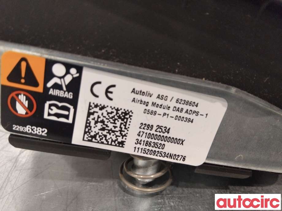 Airbag rattpute til Opel Insignia A 2014-2017  (OPEL|22992534|)