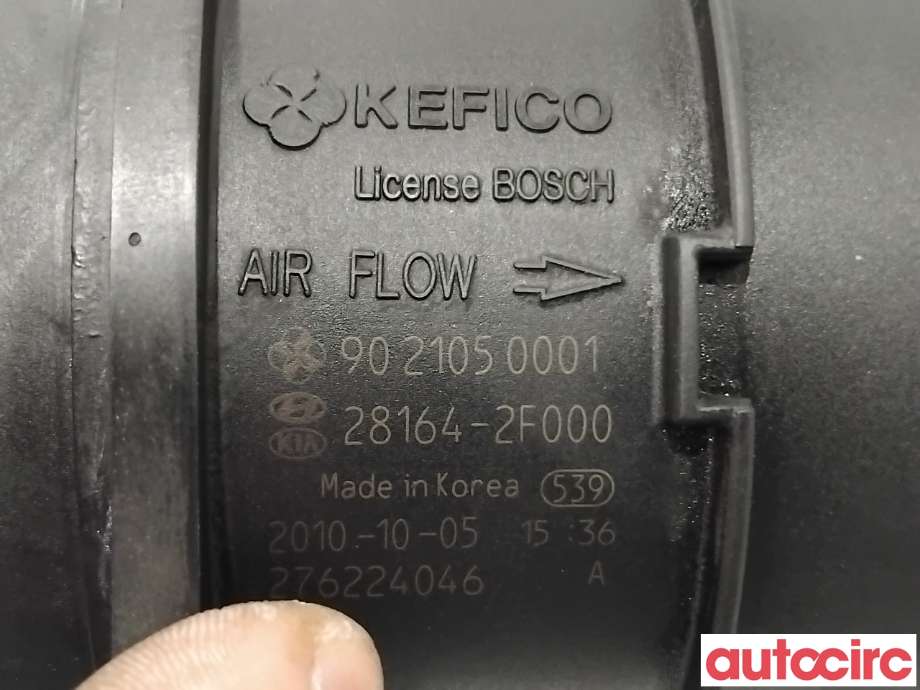 Luftmengde/luftmassemåler til Kia Sorento 2011-2015 Type II  (KIA|281642F000|9021050001|28164-2F000)
