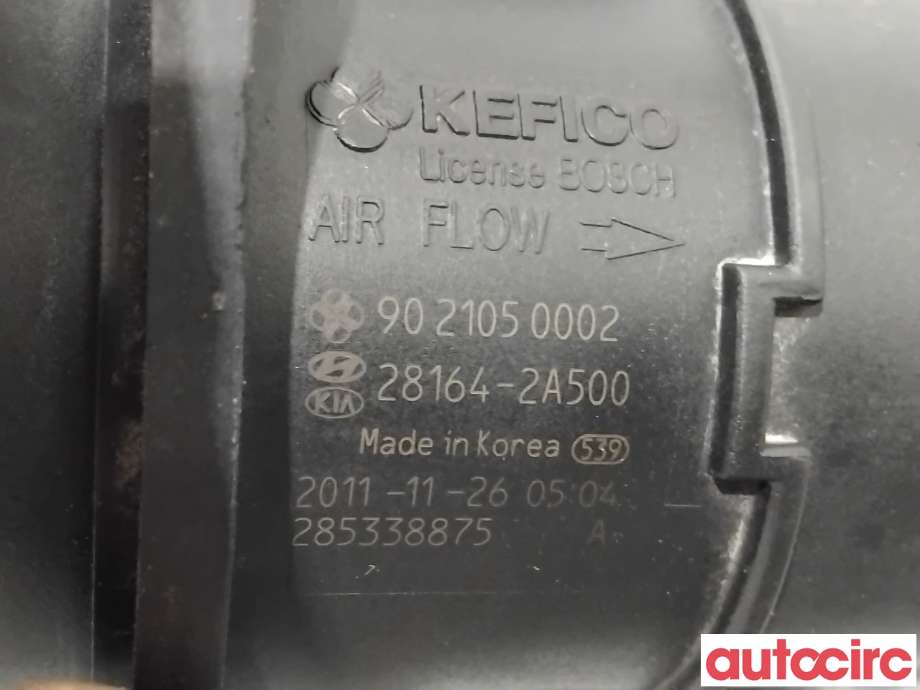 Luftmengde/luftmassemåler til Kia Sportage 2010-2016 (Type III)  (KIA|281642A500|9021050002|28164-2A500)