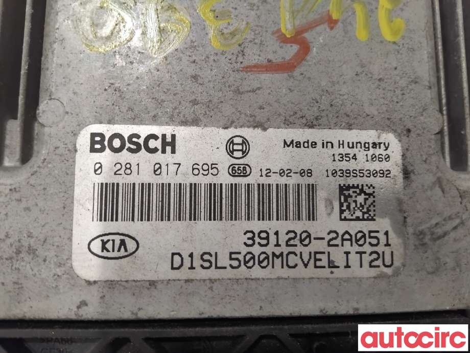 Styreenhet motor til Kia Sportage 2010-2016 (Type III)  (KIA|391202A051|0281017695|39120-2A051)