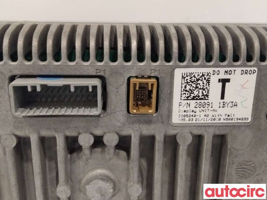 Multimedia display (MCU - Media Controller Unit) til Nissan X-Trail 2007-2014 (T31) (T31) (NISSAN|280911BY3A|280911BY3B|)