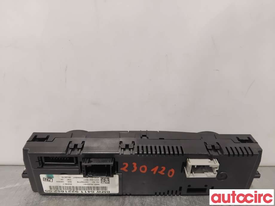 Varmeapparat betjening til BMW 3-Serie 2005-2011 (E90/E91/E92/E93) (E90/E91/E92/E93) (BMW|64119292262|A2C53399847|64119221852)