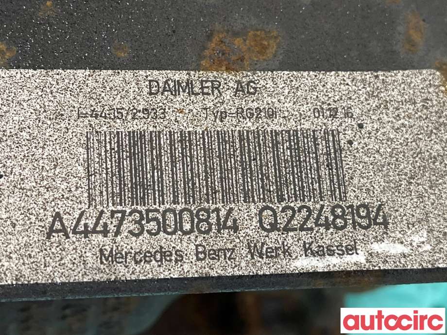 Kardang klokke bak til Mercedes Vito 2014-->> (W447) (W447) (MERCEDES|A4473500814)