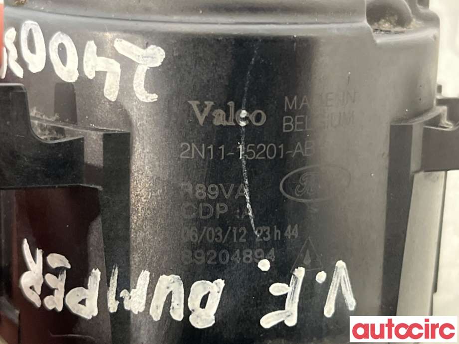 Tåkelykt høyre foran til Ford C-Max 2010-2015 (Type II, Fase 1)  (FORD|1209177|89204894|2N11-152001-AB)