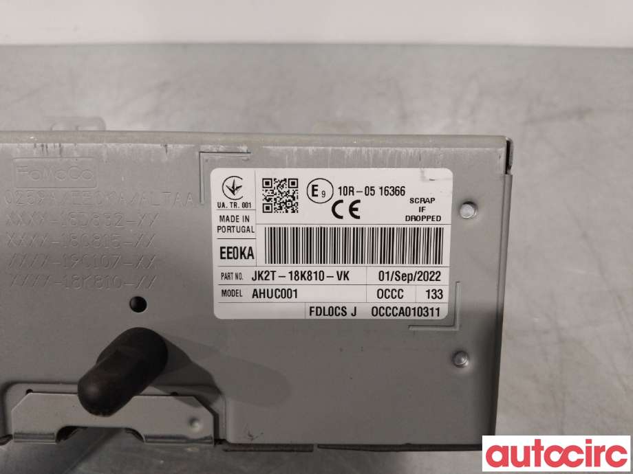 Bilstereo til Ford Transit Connect 2018-->> Type II, Fase 2  (FORD|2721624|NK2T-18K810-VA)