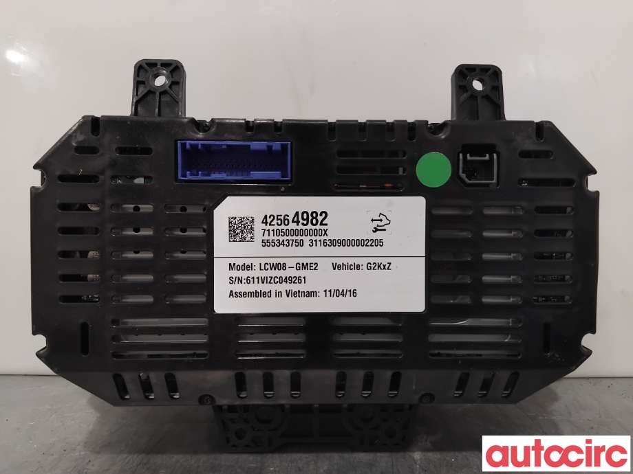 Instrumentpanel til Opel Ampera-e 2017-->> (Type II)  (OPEL|52604870|LCW08-GME2|42605141)
