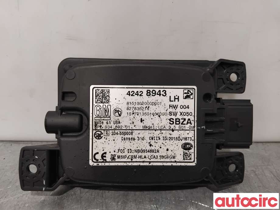 Sensor radar til Opel Ampera-e 2017-->> (Type II)  (OPEL|23395351|6PZ934692-01|42625292)