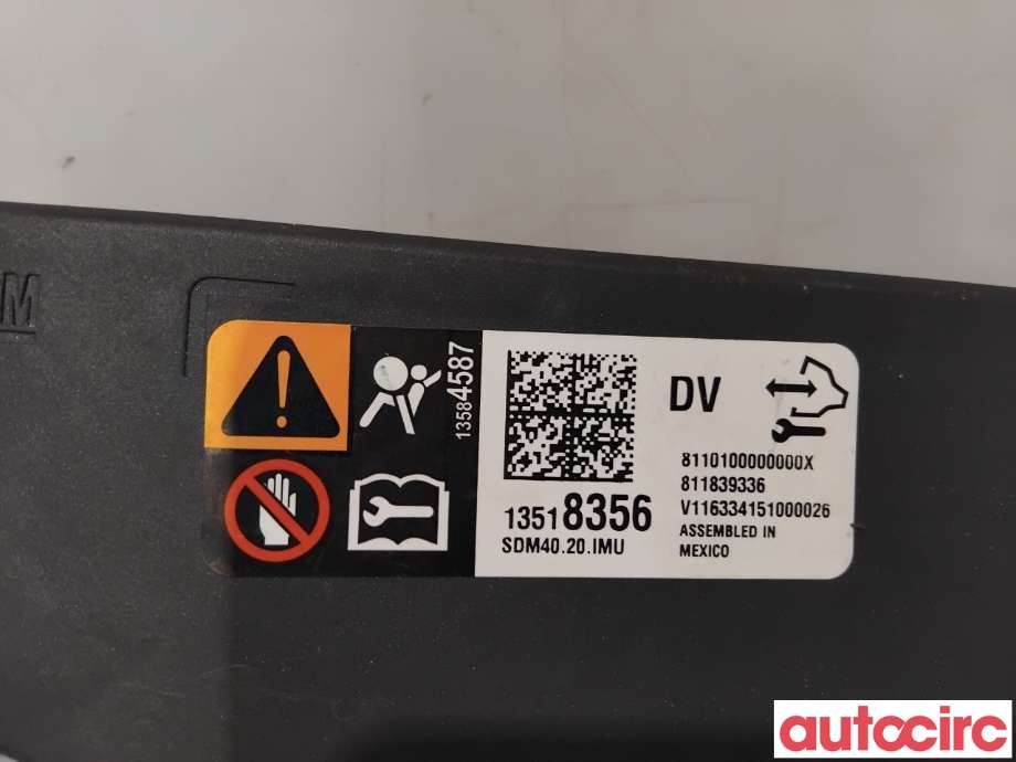 Airbag elektronikk til Opel Ampera-e 2017-->> (Type II) (OPEL|13506548|811839336|13518356)