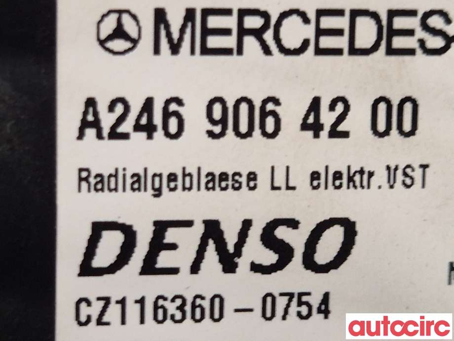 Varmeapparat motor til Mercedes CLA 2013-2019 (C117) (C117) (MERCEDES|A2469061601|CZ1163-0754|A2469064200)