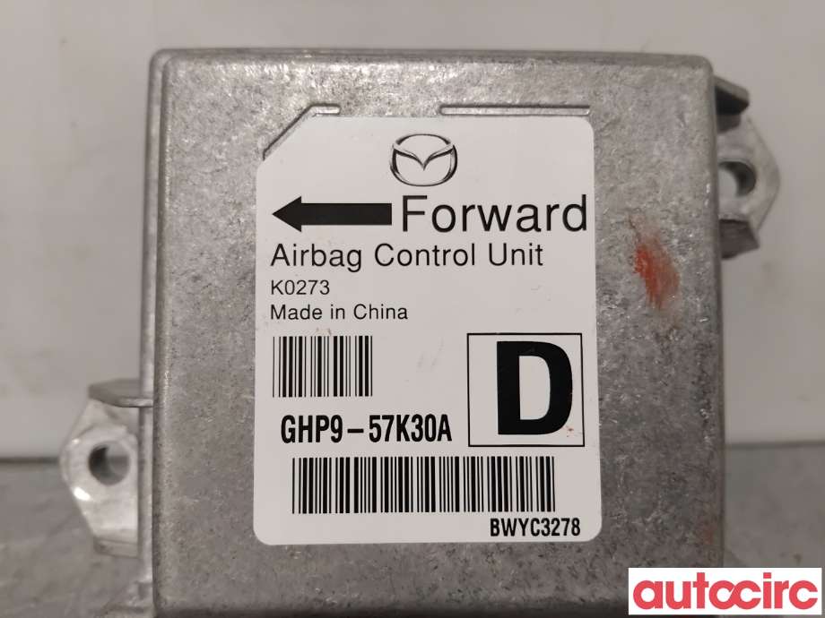 Airbag elektronikk til Mazda 6 2013-2015 (Type III, Fase 1)  (MAZDA|GHP9-57-K30A||GHP9-57K30A)