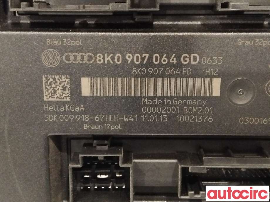 Styreenhet comfort (BCM) til Audi A4 2007-2014 (Type IV) (B8) (B8) (AUDI|8K0907064HJ|)