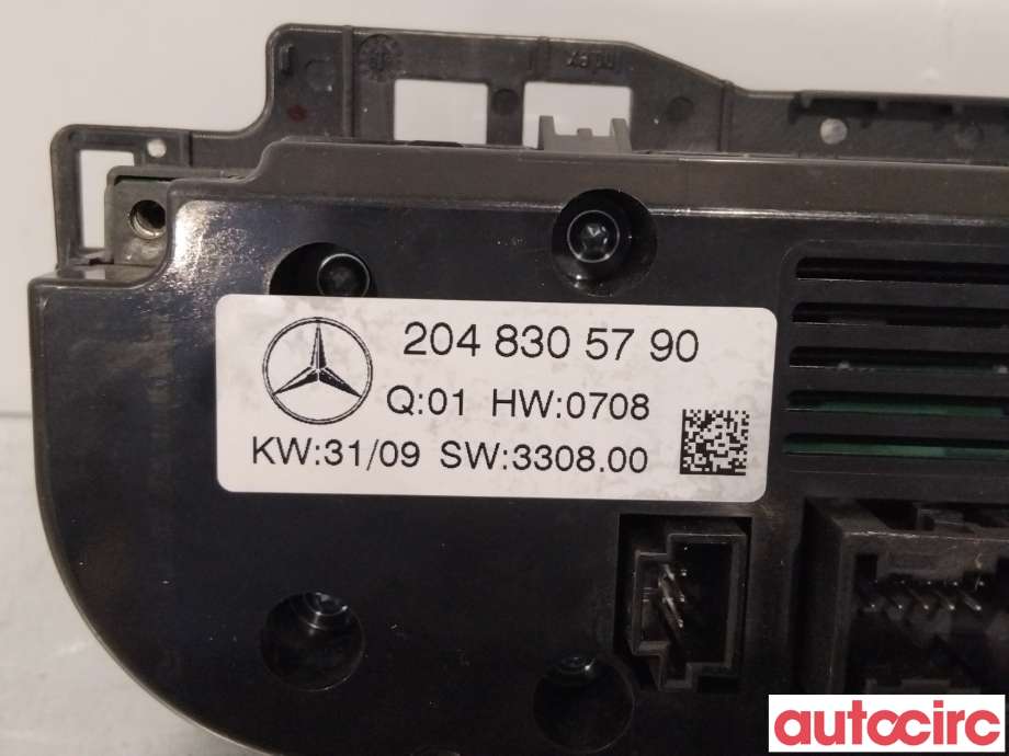 Varmeapparat betjening til Mercedes GLK 2008-2015 (X204) (X204) (MERCEDES|A2048305790|)