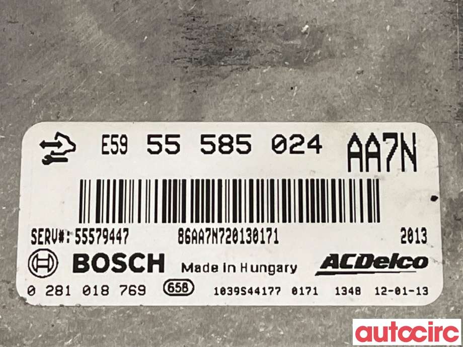 Styreenhet motor til Opel Insignia A 2009-2014  (OPEL|55579447|0281018769|55585024)