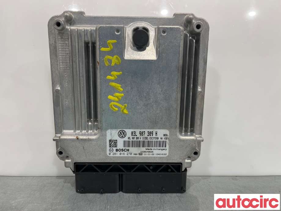 Styreenhet motor til VW Transporter / Caravelle 2009-2015 (Fase 2) (T5) (T5) (VOLKSWAGEN|03L906022JE|0281016270|03L907309H)