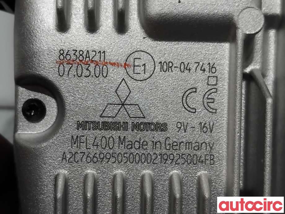 Sensor radar til Mitsubishi Outlander 2015-->> (Type III, Fase 2)  (MITSUBISHI|8638A211|A2C7669950500)