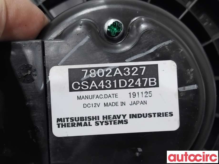 Varmeapparat motor til Mitsubishi Outlander 2015-->> (Type III, Fase 2)  (MITSUBISHI|7802A327|CSA431D247B)
