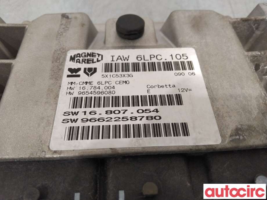 Styreenhet motor til Peugeot 207 2006-2012  (PEUGEOT|1940 XY|)
