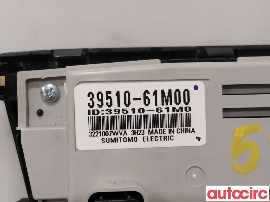 Varmeapparat betjening til Suzuki SX4 S-CROSS 2013-->> (Type II)  (SUZUKI|39510-61M10-BKZ||39510-61M00)