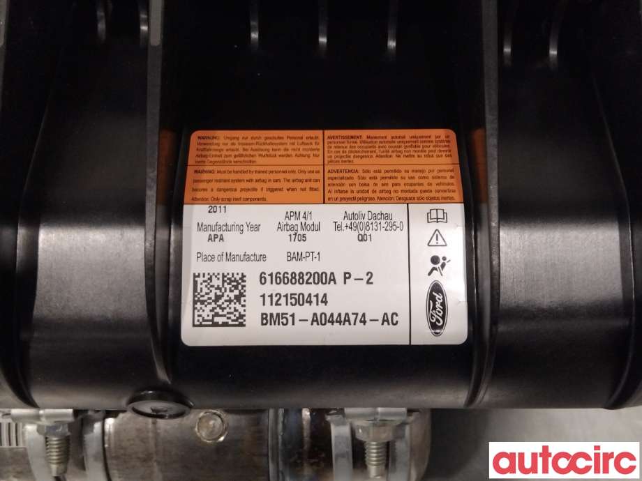 Airbag passasjer til Ford Focus 2011-2014 (Type III, Fase 1) (FORD|1780159||BM51-A044A74-AD)