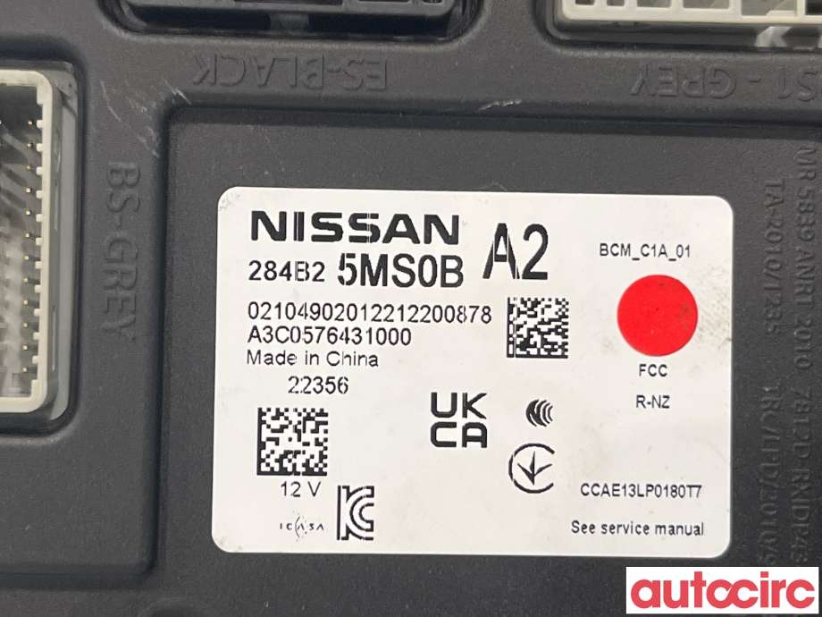 Styreenhet comfort (BCM) til Nissan Ariya 2022-->>  (NISSAN|284B25MS0B)