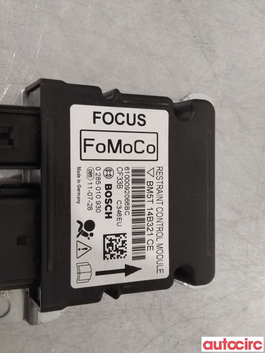 Airbag elektronikk til Ford Focus 2011-2014 (Type III, Fase 1)  (FORD|1767129||CM5T-14B321-CA)