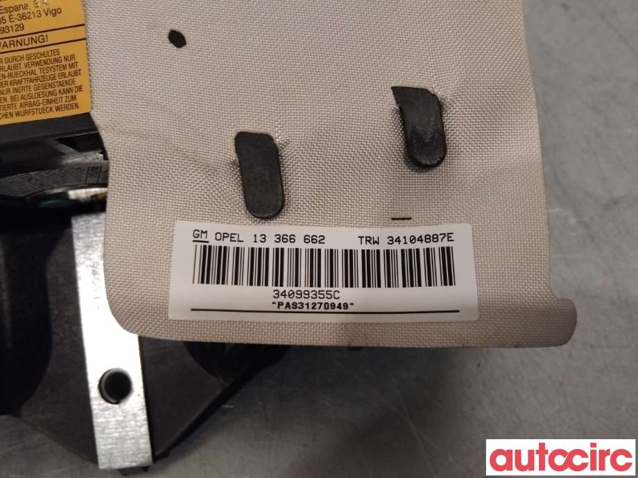 Airbag passasjer til Opel Corsa D 2006-2014 (OPEL|13366662|)
