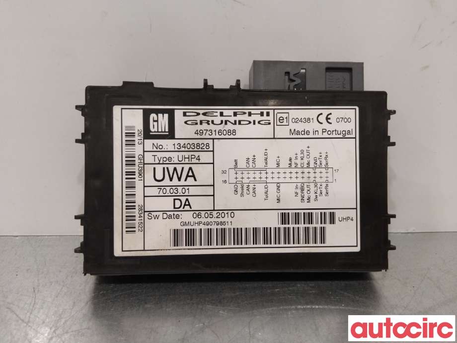 Styreenhet bluetooth til Opel Corsa D 2006-2014 (OPEL|13403828|)
