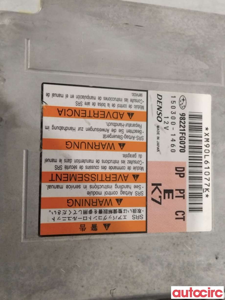 Airbag elektronikk til Subaru Impreza 2008-2012 (Type III)  (SUBARU|98221FG070|)