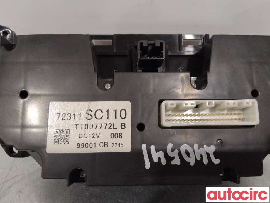 Varmeapparat betjening til Subaru Impreza 2008-2012 (Type III)  (SUBARU|72311SC110|)