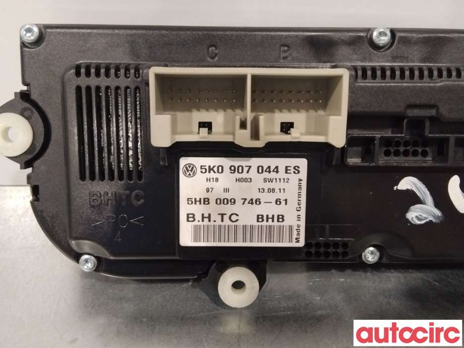 Varmeapparat betjening til VW Golf VI 2008-2012  (VOLKSWAGEN|5K0907044ES|)