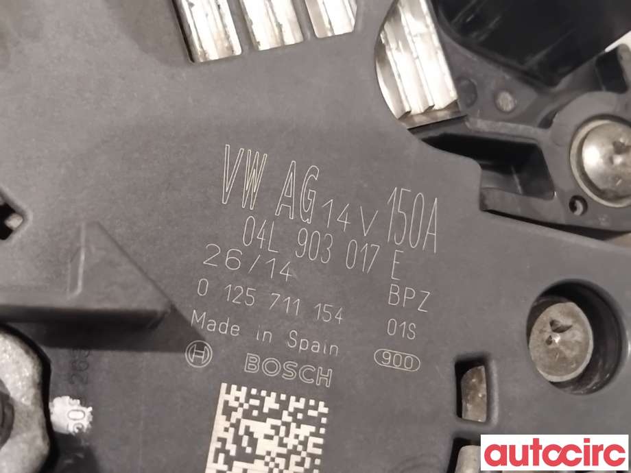 Dynamo til Audi A5 2007-2016 (Type I)  (AUDI|04L903017EX|0125711154|04L903017E)
