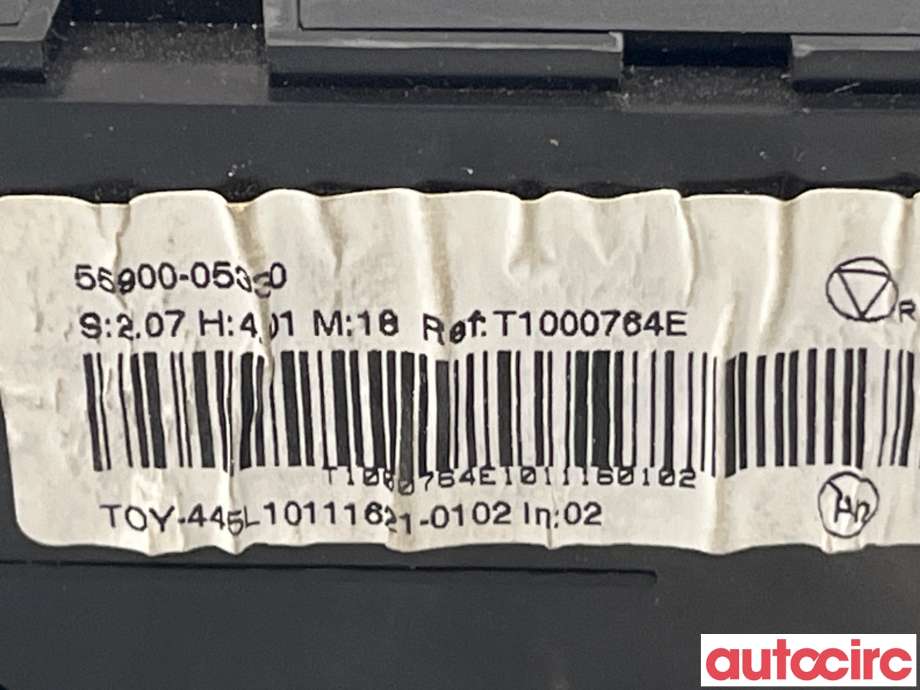 Varmeapparat betjening til Toyota Avensis 2009-2015 (Type III, Fase 1)  (TOYOTA|5590005330)