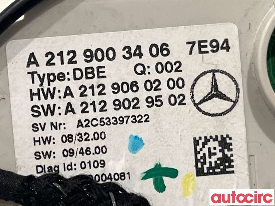 Taklyspanel til Mercedes E-Klasse 2009-2013 (Fase 1) (W212) (W212) (MERCEDES|A2129003406)