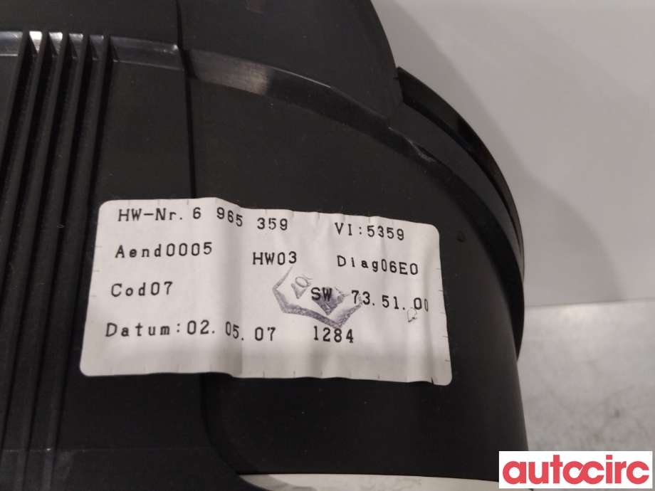 Instrumentpanel til BMW 5-Serie 2003-2010 (E60/E61) (E60/E61) (BMW|62109194890|)