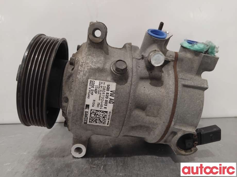 Aircondition kompressor til VW Polo 2014-2017 (Type V, Fase 2)  (VOLKSWAGEN|5Q0820803F|1748|5Q0820803K)
