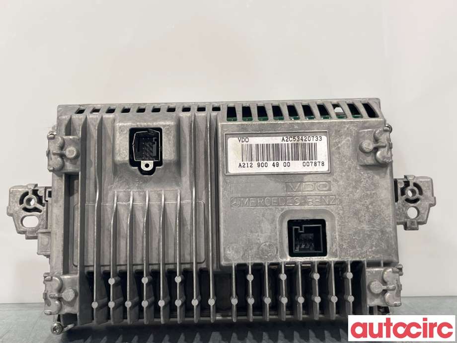 Multimedia display (MCU - Media Controller Unit) til Mercedes E-Klasse 2009-2013 (Fase 1) (W212) (W212) (MERCEDES|A2129004900)