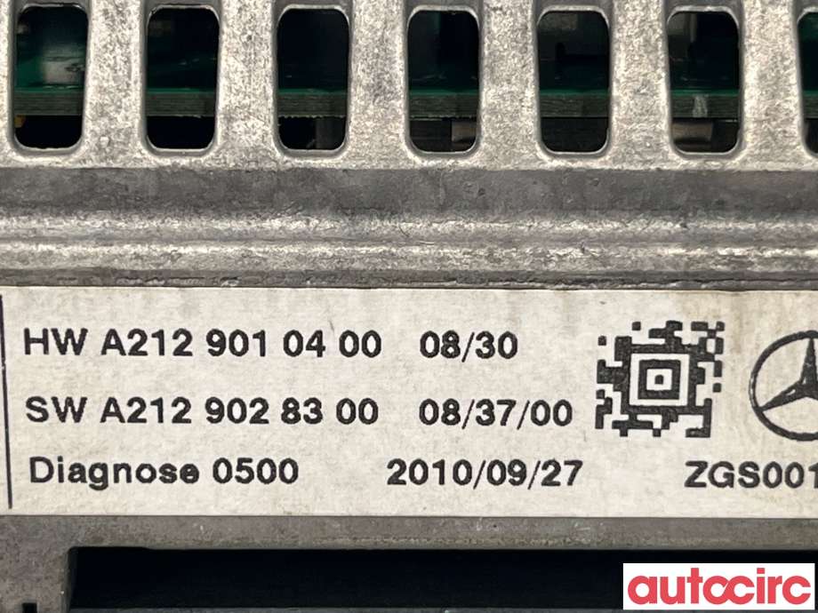 Multimedia display (MCU - Media Controller Unit) til Mercedes E-Klasse 2009-2013 (Fase 1) (W212) (W212) (MERCEDES|A2129004900)