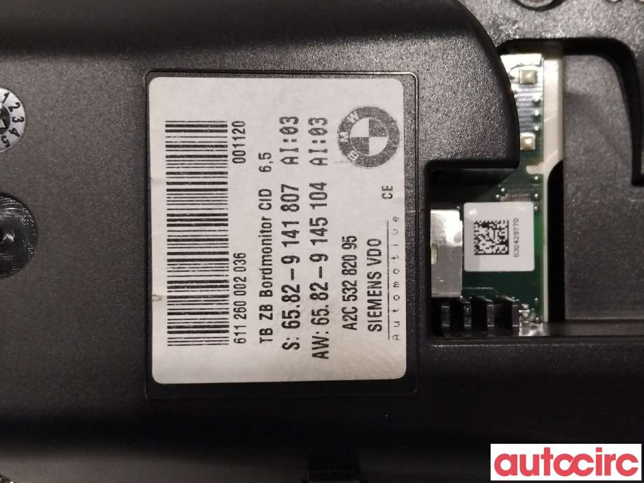 Speedometer til BMW 5-Serie 2003-2010 (E60/E61) (E60/E61) (BMW|65829193758|)