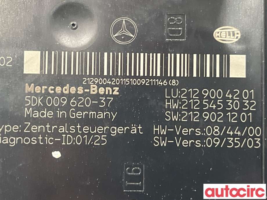 Styreenhet batteri til Mercedes E-Klasse 2009-2013 (Fase 1) (W212) (W212) (MERCEDES|A2129004201)