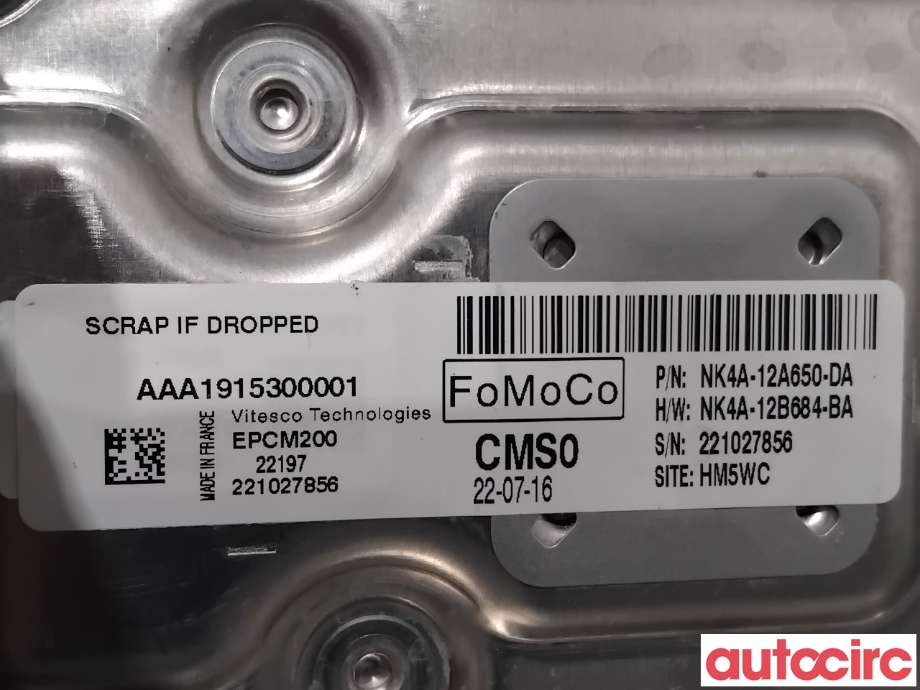 Styreenhet diverse til Ford Transit Connect 2018-->> Type II, Fase 2 (FORD|2605501|221027856|NK4A-12A650-DA)