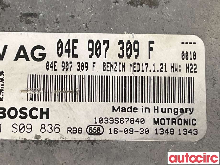 Styreenhet motor til VW e-Golf 2017-2020 (Fase 2) (VOLKSWAGEN|04E906023AG|0261S09836|04E907309F)